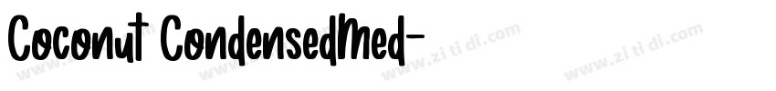 Coconut CondensedMed字体转换